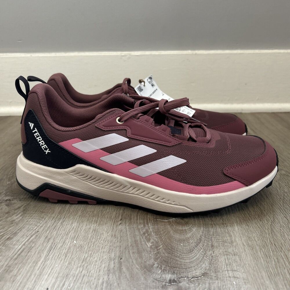 Adidas Terrex Anylander Womens 10.5 Outdoor Hiking Trail Shoes Maroon Pink